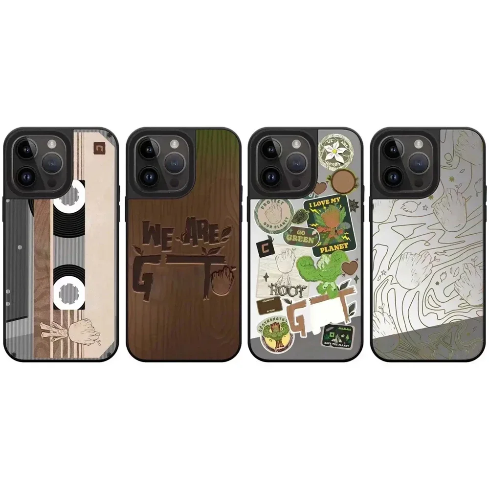 

Cartoon Tree Mirror iPhone 11 12 13 14 15 16 Pro Max Case - Protective iPhone Case with MagSafe for IPhone 16 Pro Max