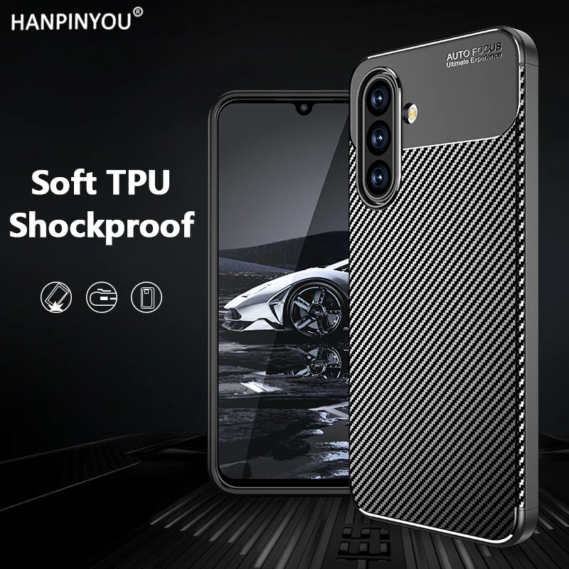 Carbon Fiber Pattern Soft Case For Samsung Galaxy A17 A07 A16 A06 A15 A05 A05s A56 A55 A36 A35 A26 A25 Protector TPU Cover Shell