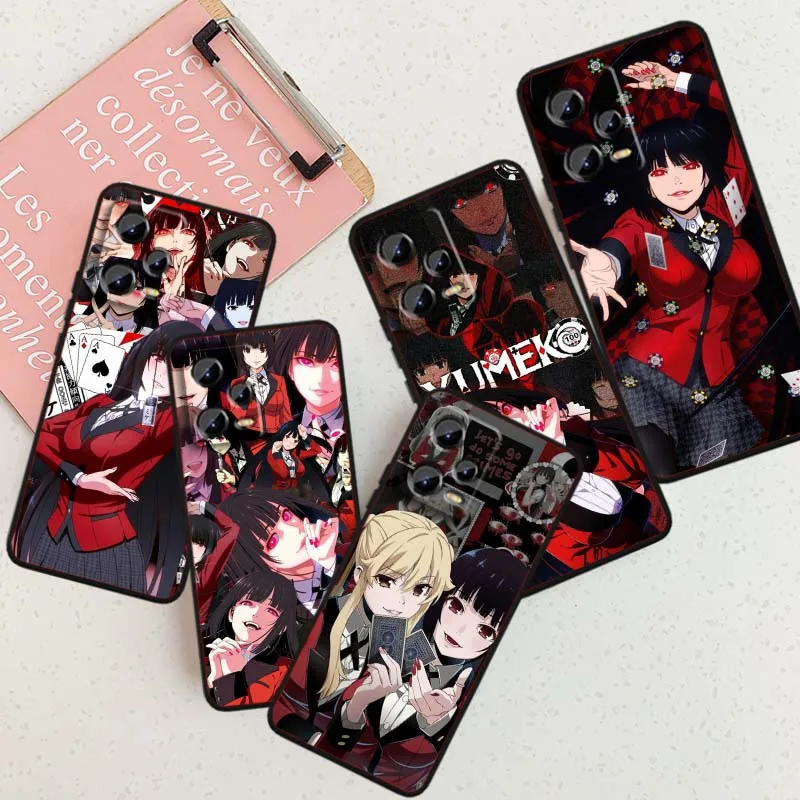 

K-Kakeguruis Anime Design For Xiaomi Redmi Note 14 13 12 12S 11E 11 11S 11T Pro Plus 4G 5G Black Soft TPU Cover Phone Case