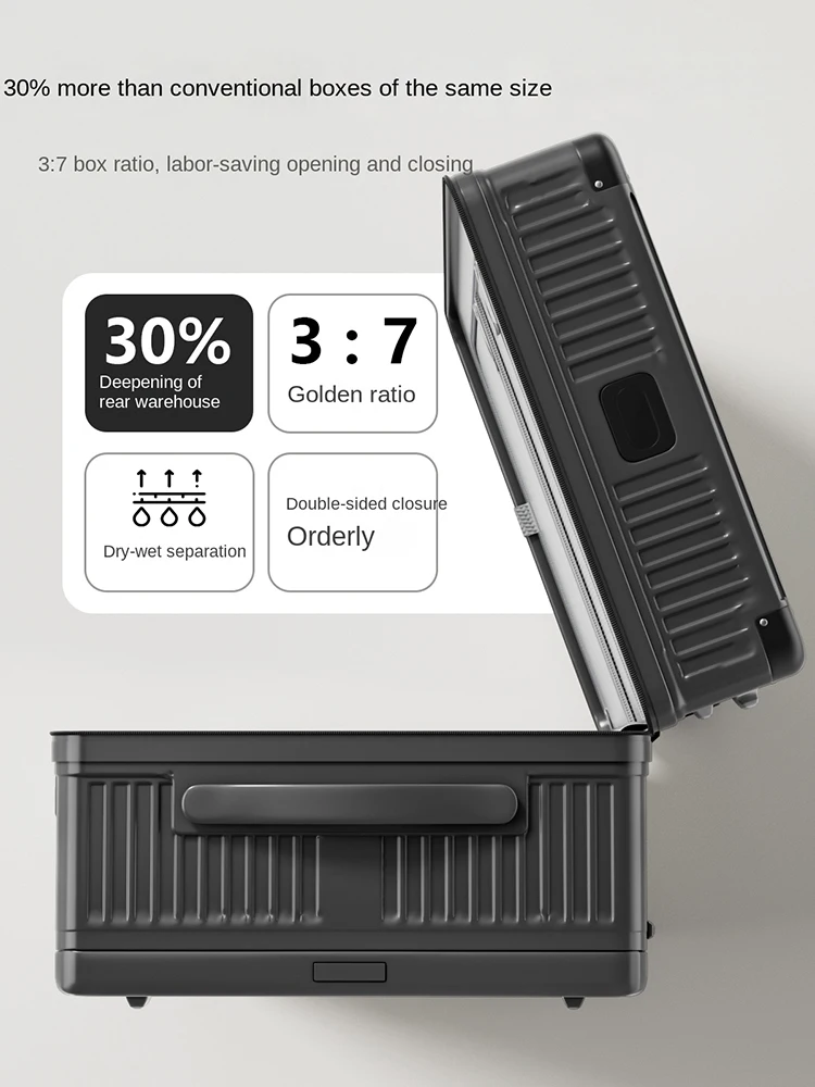 حقيبة أمتعة بعجلات بخمس عجلات سعة كبيرة 2026 جديدة متعددة الوظائف 20 بوصة قفل مجمع حقيبة حمل