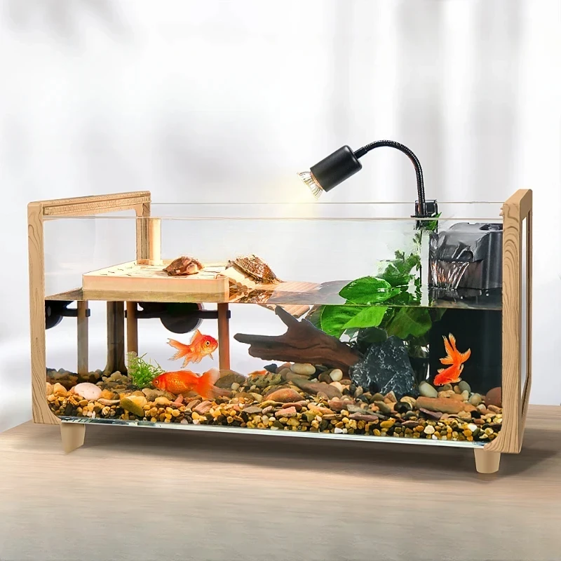 Big Turtle Aquariums Fish Tank Landscaping Home Circulate Living Room Aquariums Fish Tank Decoration Acuario Pet Products