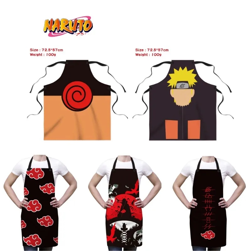 

Anime Naruto Uchiha Itachi Kitchen Aprons Women Men Household Aprons Waterproof Oil-Proof Chef Waiter Baking Accessories