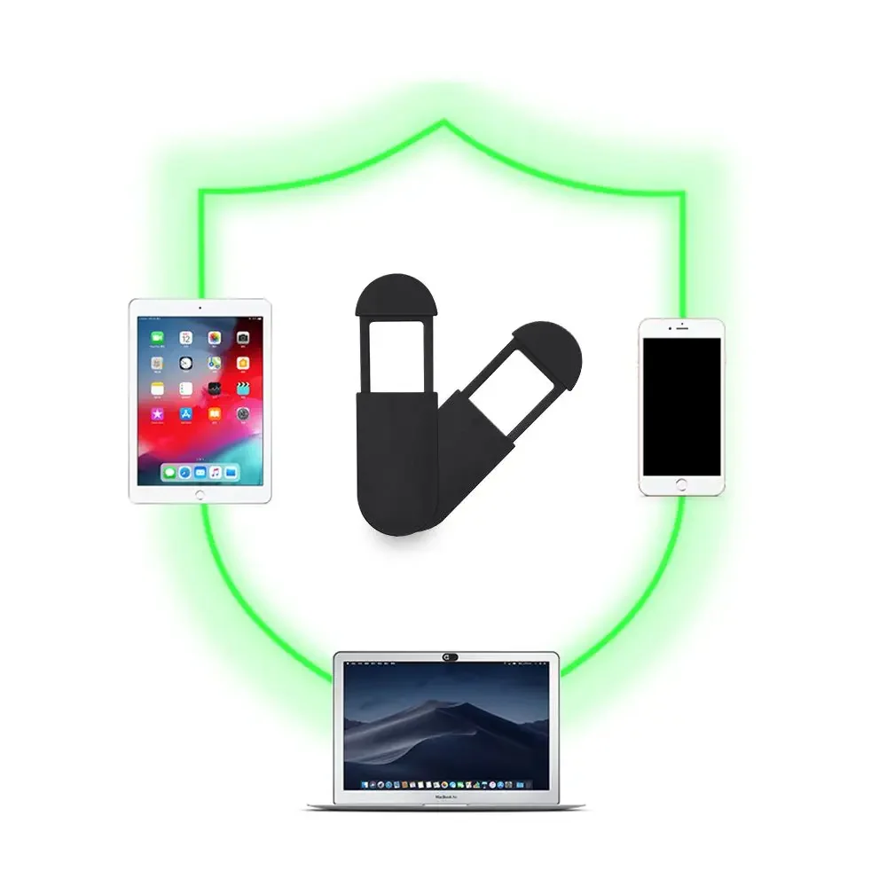 Ultra fino slider escudo privacidade câmera de segurança adesivo webcam capa câmera para portátil para telefone tablet computador ipad
