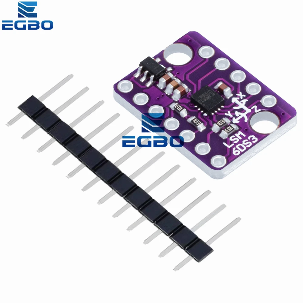 1 ~ 10 قطعة GY-LSM6DS3 مقياس التسارع ووحدة الدوران مع مستشعر درجة الحرارة الرقمي المدمج، يتميز بواجهة SPI وI2C وI2C