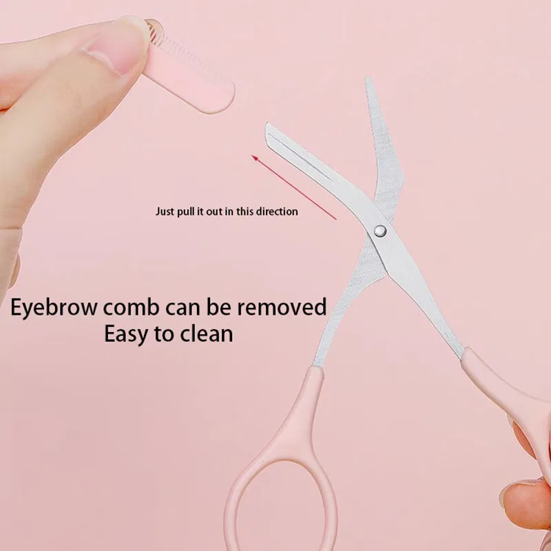 Eyebrow Trimming Knife Eyebrow Face Razor For Women Professional Eyebrow Scissors With Comb Brow Trimmer Scraper Accesso