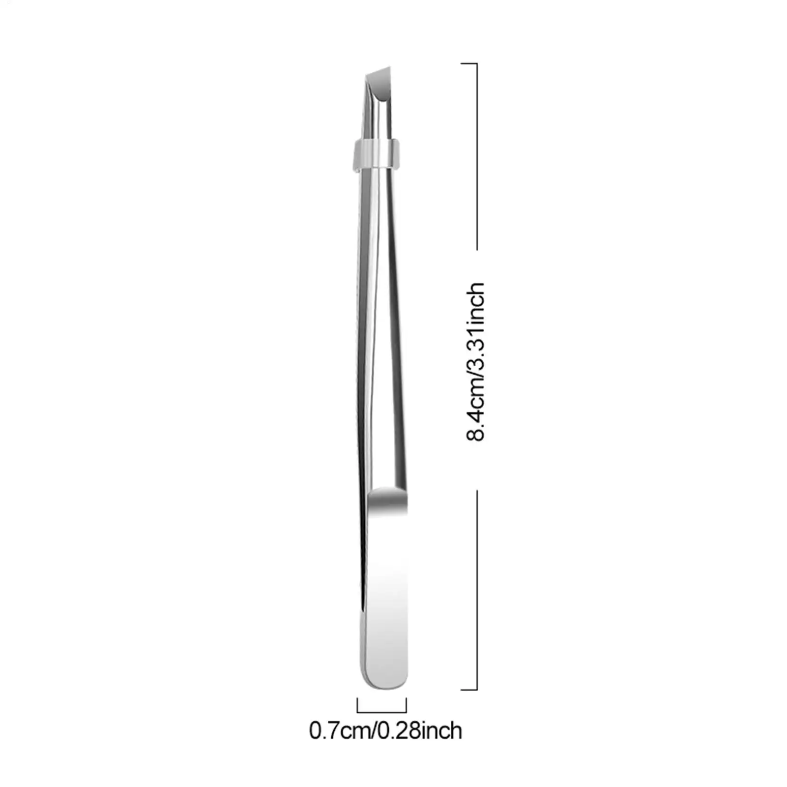 Pince à épiler pour épilation des sourcils en acier inoxydable, pince à épiler de précision pour poils du visage, excellent outil pour plumer les poils de la barbe