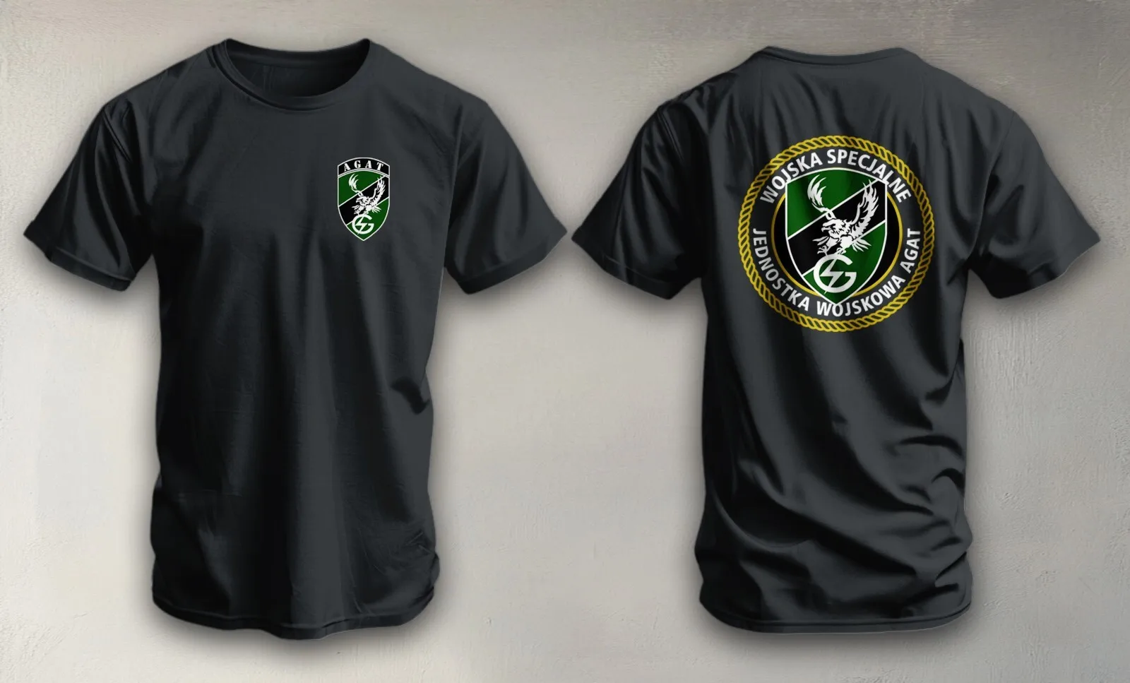 Jednostka Wojskowa JWK AGAT Poland Special Forces Polish T-Shirt Short Sleeve Casual 100% Cotton Shirt view 2