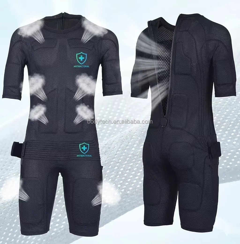 Wireless EMS Dry Portable Set Full Body Muscle Stimulator Fitness Clothing