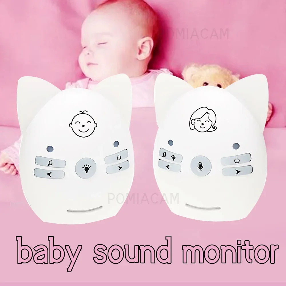 

V20 Wireless Infant Baby Monitor Audio Walkie Talkie Kits Baby Phone Alarm Kids Intercoms Radio Nanny Babysitter Sound alarm