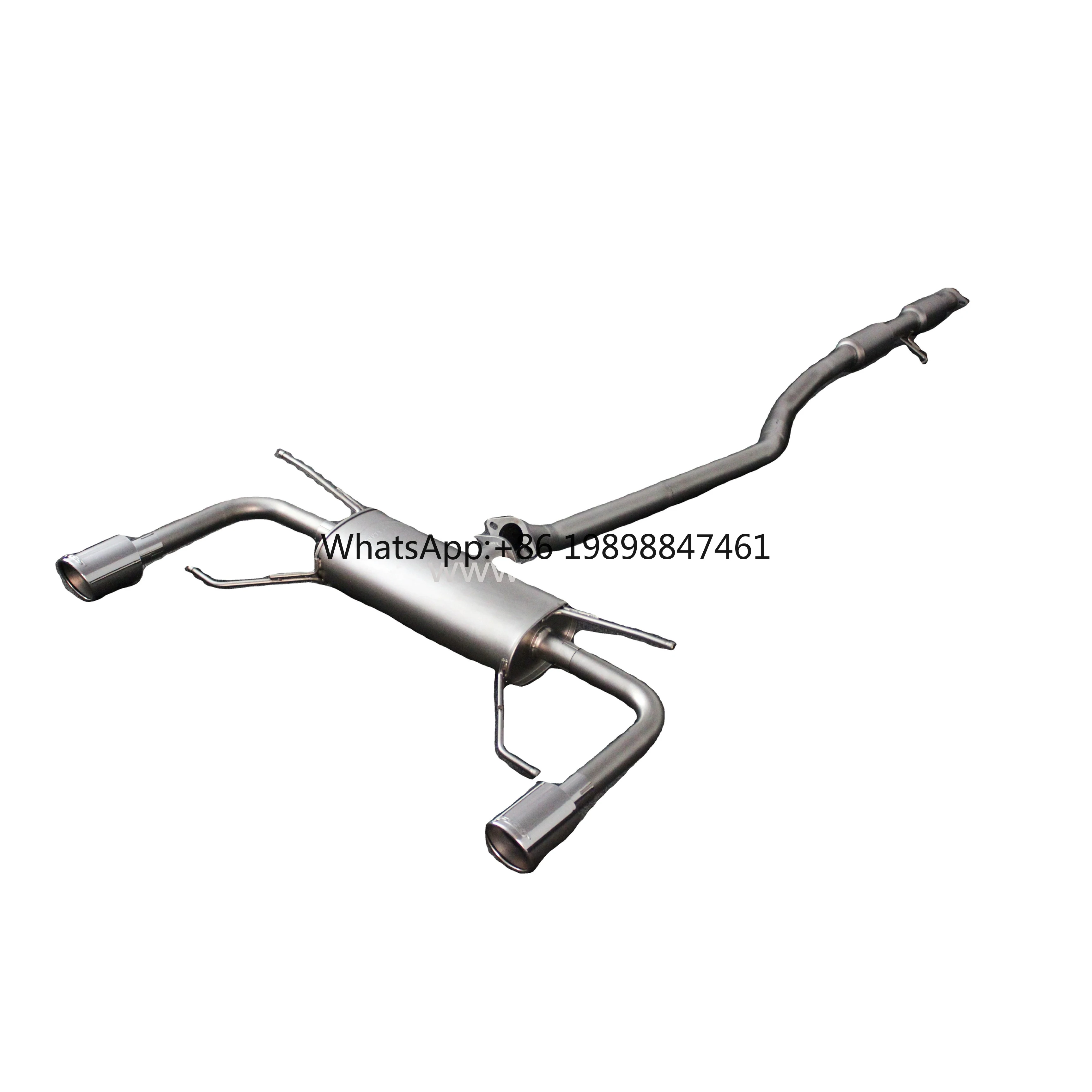 Sistema de escape personalizado de acero inoxidable 304 Cat-back para Mazda Axela Body Kit mejora el sistema de tubo de escape Cat