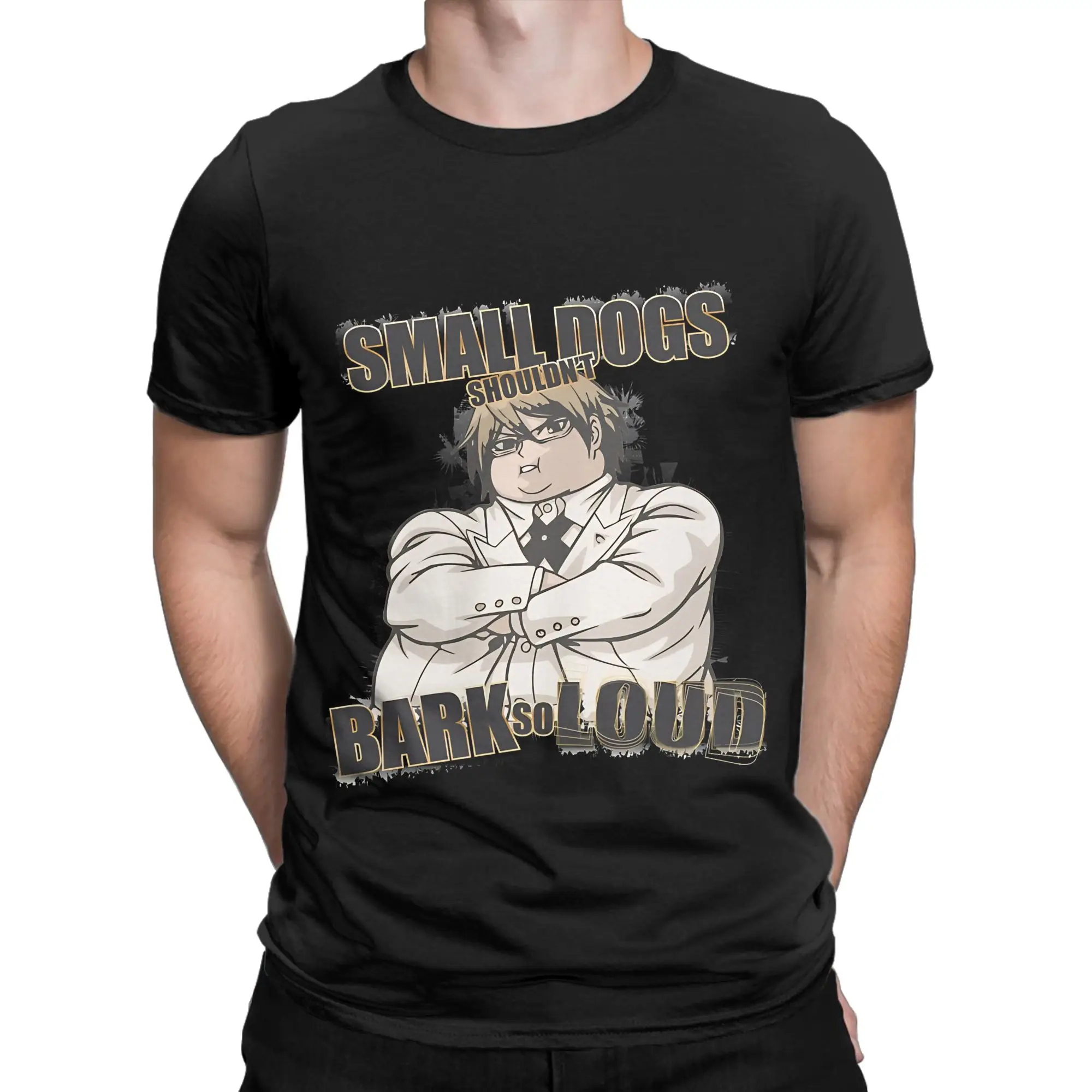 Stylized Manga Portrait Classic Danganronpa Graphic 100% Cotton T-Shirt Tees Tops For Men