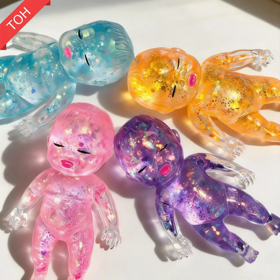 Nuevo Squishy de Maltosa Natasha, Juguete Antiestrés Suave y Brillante con Purpurina, Juguete Sensorial Elástico de Lenta Recuperación, Alivia la Ansiedad