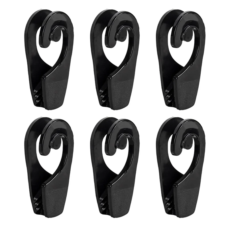 

ABHS-6X Rail Mount Boat Fender Hanger Hook Quick Release Clip Professional Versatile Adjuster Clip Line Clip 32Mm Black