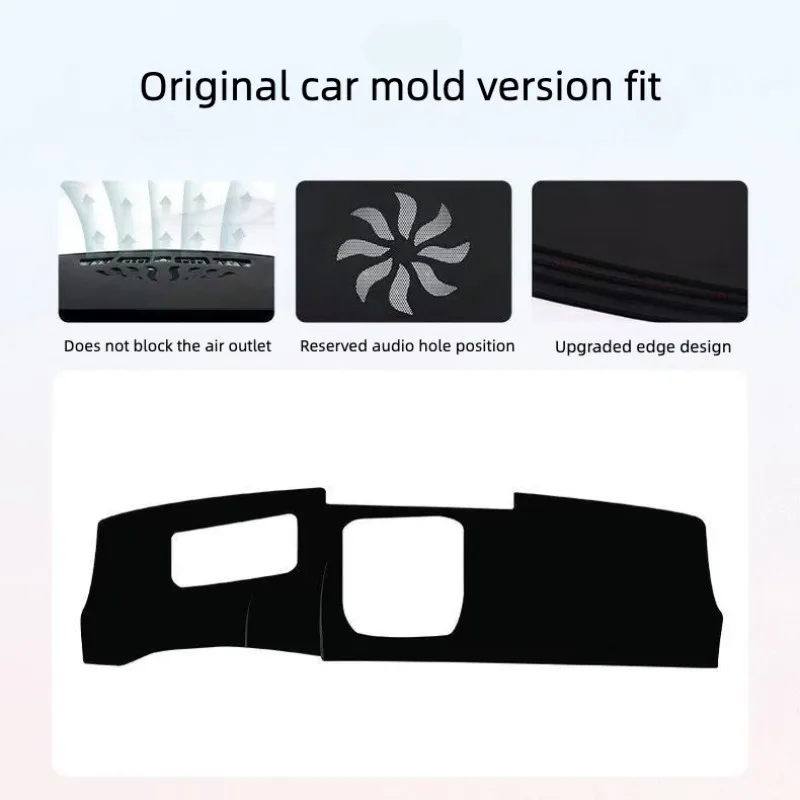 For Zeekr 7X 2024 2025 model Central Dashboard Sunshade And Sun Protection Pad Car Interior Special Accessories 5