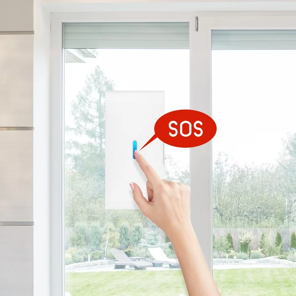 Staniot 433mhz كاشف الاهتزاز نافذة الاستشعار SOS زر المنزل مكافحة سرقة جهاز لاسلكي كسر الزجاج الاستشعار إنذار الأمن