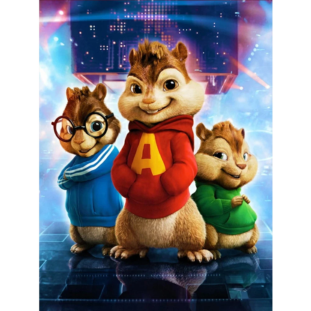 

1PC Diamond Painting Set, Cartoon pattern DIY Full Circle artificial diamond Mosaic home Wall Decoration gift