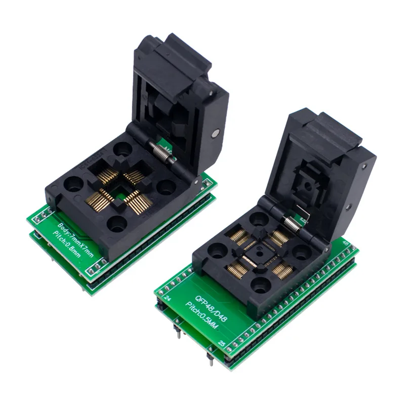 Prise de gravure TQFP32 LQPFP48 QFP32 à DIP32 DIP48, prise de programmation, prise de programmeur, Test IC