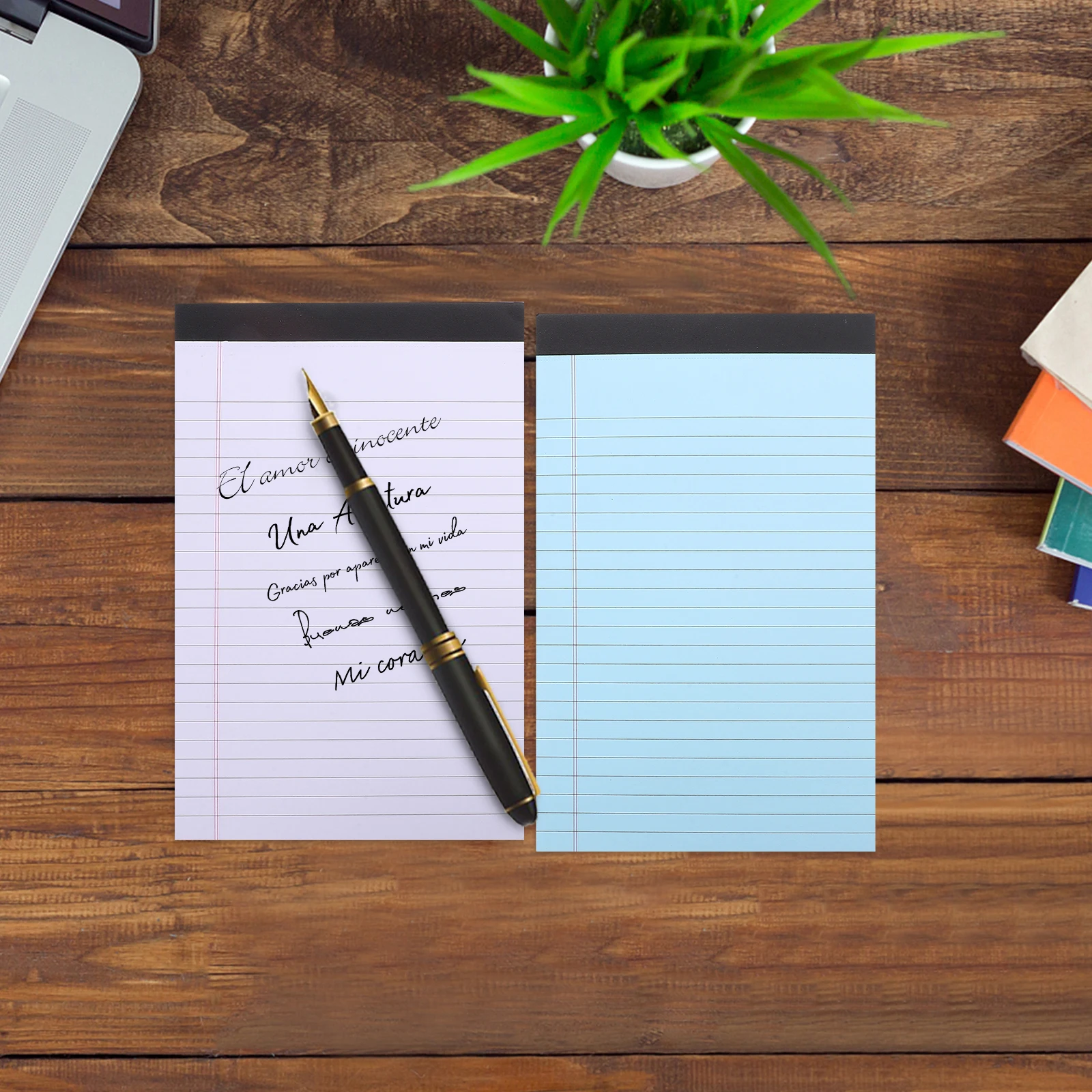 

4 Pcs Lined Notepads Small Writing Bulk Memo Pads Legal Notebooks Tearable Pages Colored Paper Note Pads For Office