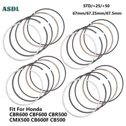 STD 67mm Motorcycle Engine Piston Ring Set For HONDA CBR600 CBR 600 F4 CBR600 F4I 01-06 CBR600RR F5 03-06 CB600F HORNET 1pc/4pc