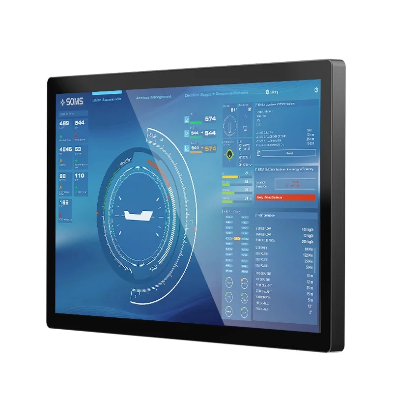 Fast delivery time 7days*24hours Running Multi-interface Dustproof  21.5 INCH Wall Mounted Flat Panel Touch Industrial screen