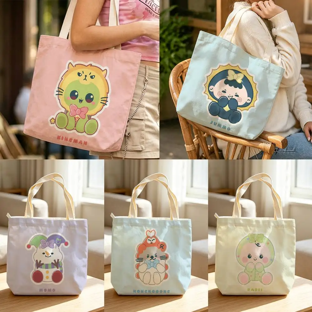 Polcasan G-Gmmtv MascotS All Waterproof Lined Canvas bags suitable for going to class, shopping, gifts, and commuting