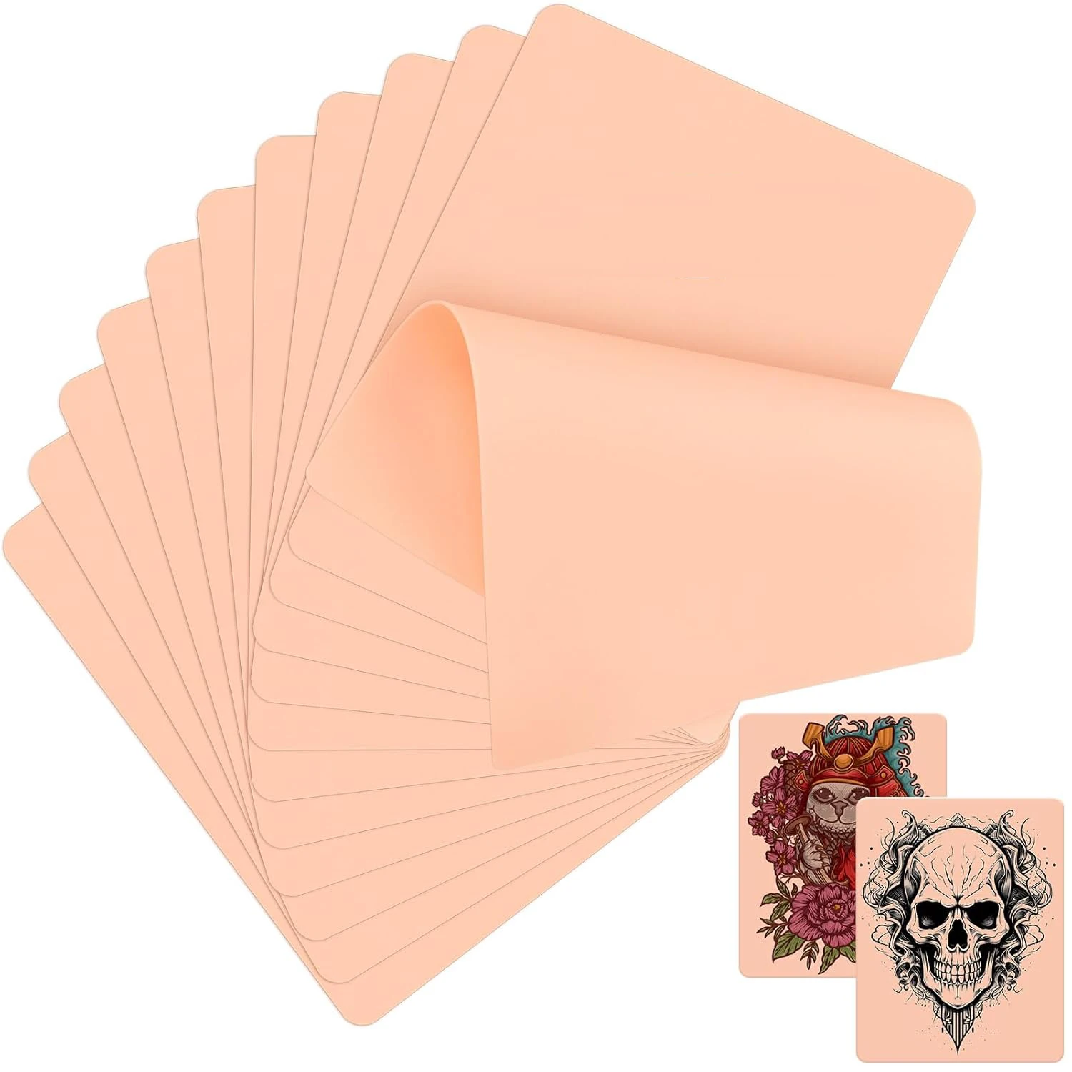

20/10/5/3/1PCS Tattoo Practice Skin Blank Fake Tattoo Skin Synthetic Leather for Permanent Makeup Tattoo Beginner Exercise Tool