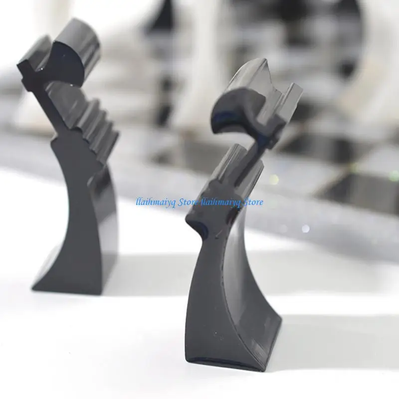 573B Chess Pieces Epoxy Casting Mold International Checkers Silicone Mould for DIY Resin Crafts Making Table Decoration