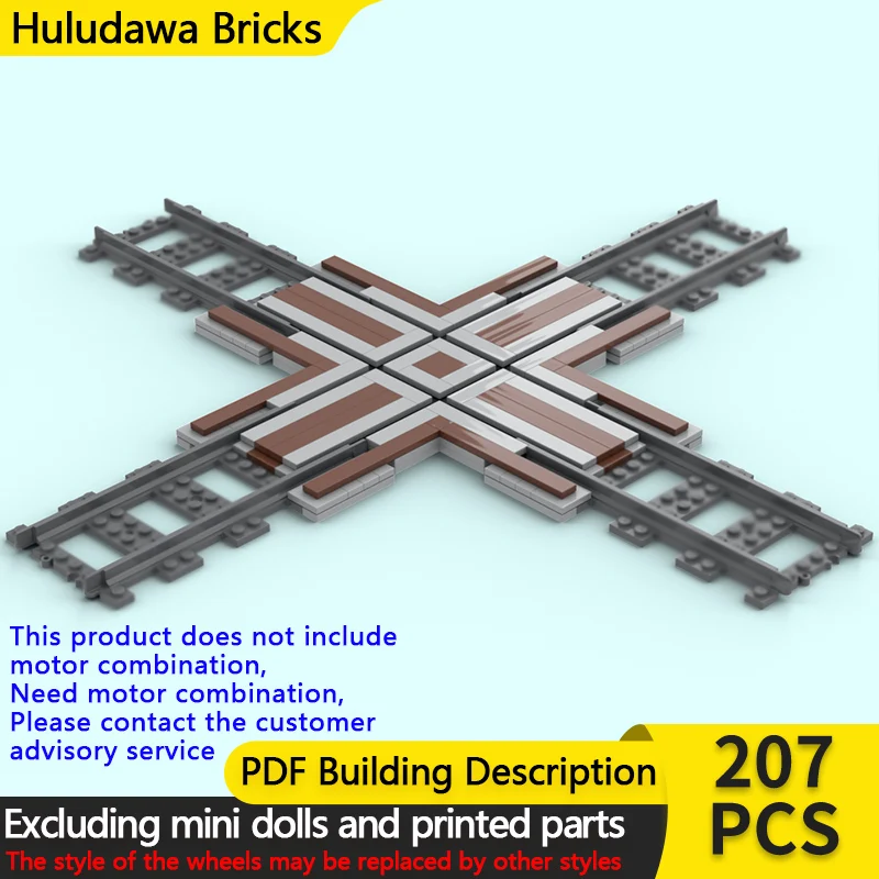 

Модель City Street View MOC, строительные кирпичи, поезд, поперечная дорожка, модульная технология, детские праздничные подарки, сборные игрушки, костюм