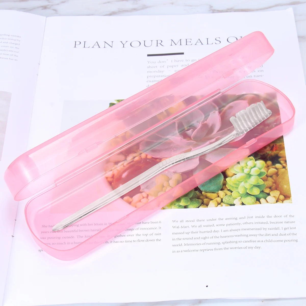 

Large Toothbrush Case Holder Box Pp Material Portable Travel Toothpaste Storage Waterproof For Camping Business Trip