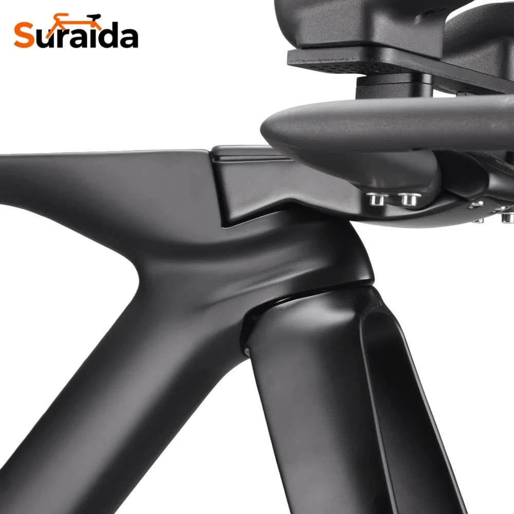 Suraida 2026 T1100 ألياف الكربون UD مكبح قرصي TT دراجة سباق الإطار الرجل الحديدي الترياتلون إطار الكربون TT المقود شوكة نموذج جديد #6