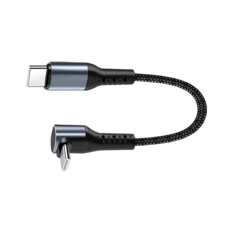 

25cm 90 Degree Elbow Short Type C to USB C/USB Cable Fast Charging Cable M76A