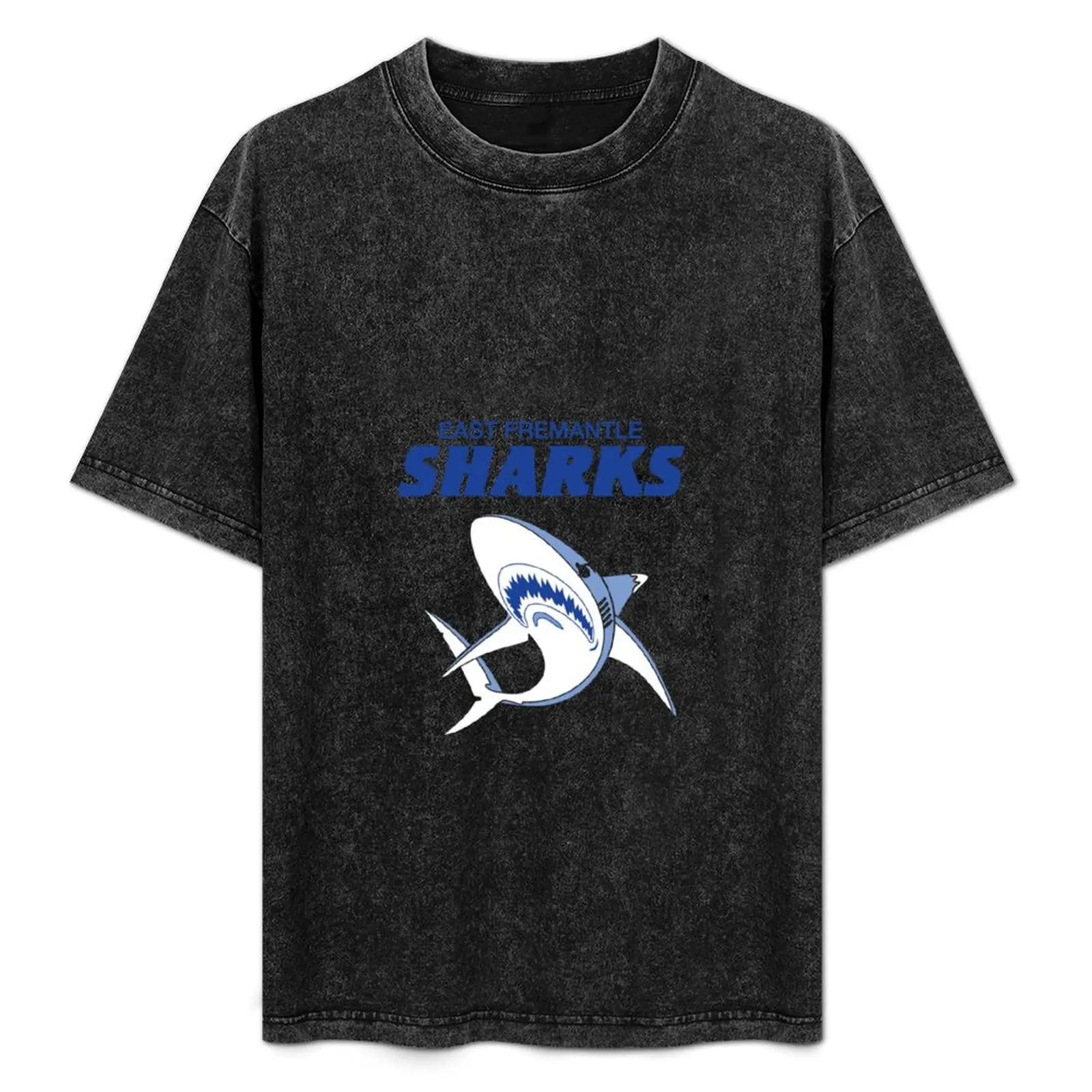 

New-East-fremantle-sharks-logo T-Shirt vintage t shirts blanks quick-drying t shirt men