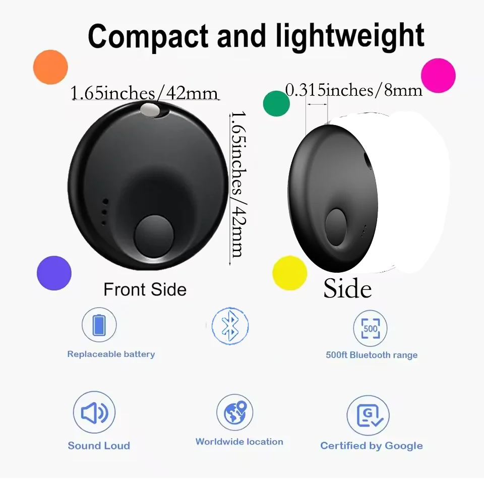 Mini Airtag Tracker العلامة الذكية لنظام iOS Apple Find My APP لمكافحة خسر تذكير جهاز محدد موقع مفتاح السيارة Eldely Finder