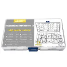 10pcs 5W Cement Resistors 0.1 to 10K Ohm #2