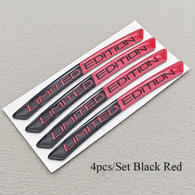 4 stks/set Alumium Auto Wielnaaf Stickers Logo Limited Edition Embleem Auto Decoratieve Decals Motor En Fiets Wielnaaf Badge