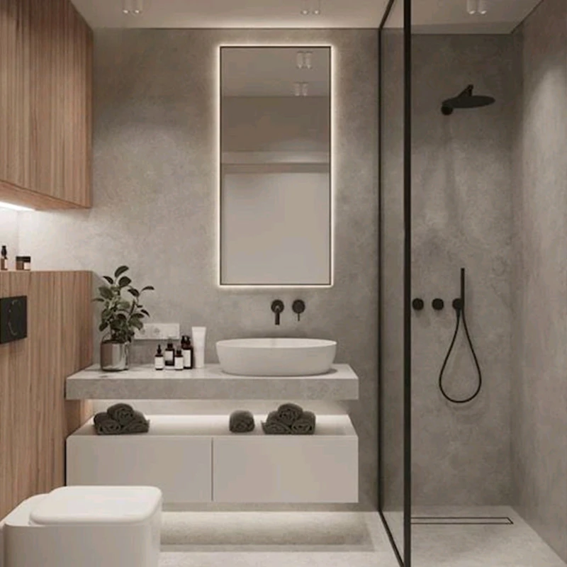 Combinazione di mobili da bagno ciano moderno personalizzato in stile francese in stile crema, lavabo integrato, tavolo per il lavaggio del bagno, lavabo a mano