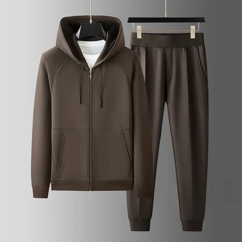 

[Soft/slippery/glutinous] Modal air layer Spring and autumn high-end cardigan hoodie leisure sports suit men