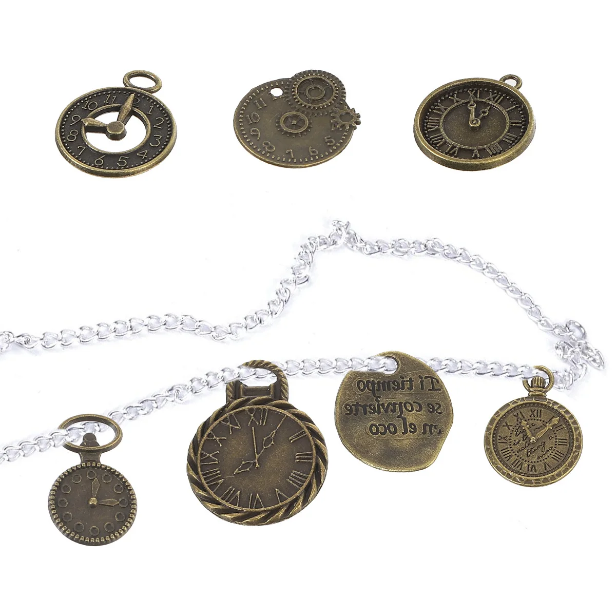 

40 шт. прочные классические металлические подвески для проектов DIY гладкая поверхность удобная ручка подвески для изготовления ювелирных изделий бронза