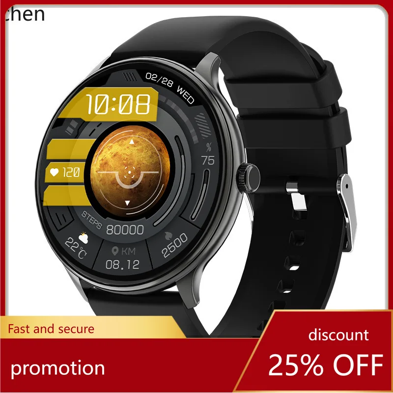 

ZML Bluetooth Watch Customizable Dial Heart Rate Smart Long Battery Life