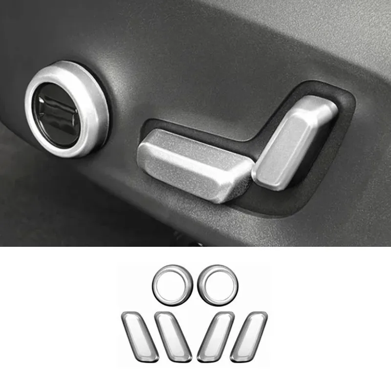 

Car Accessories Seat Adjust Switch Circle Frame Knob Cover Decoration Trims For Volvo XC60 XC90 S90 2018-2022 Interior Stickers