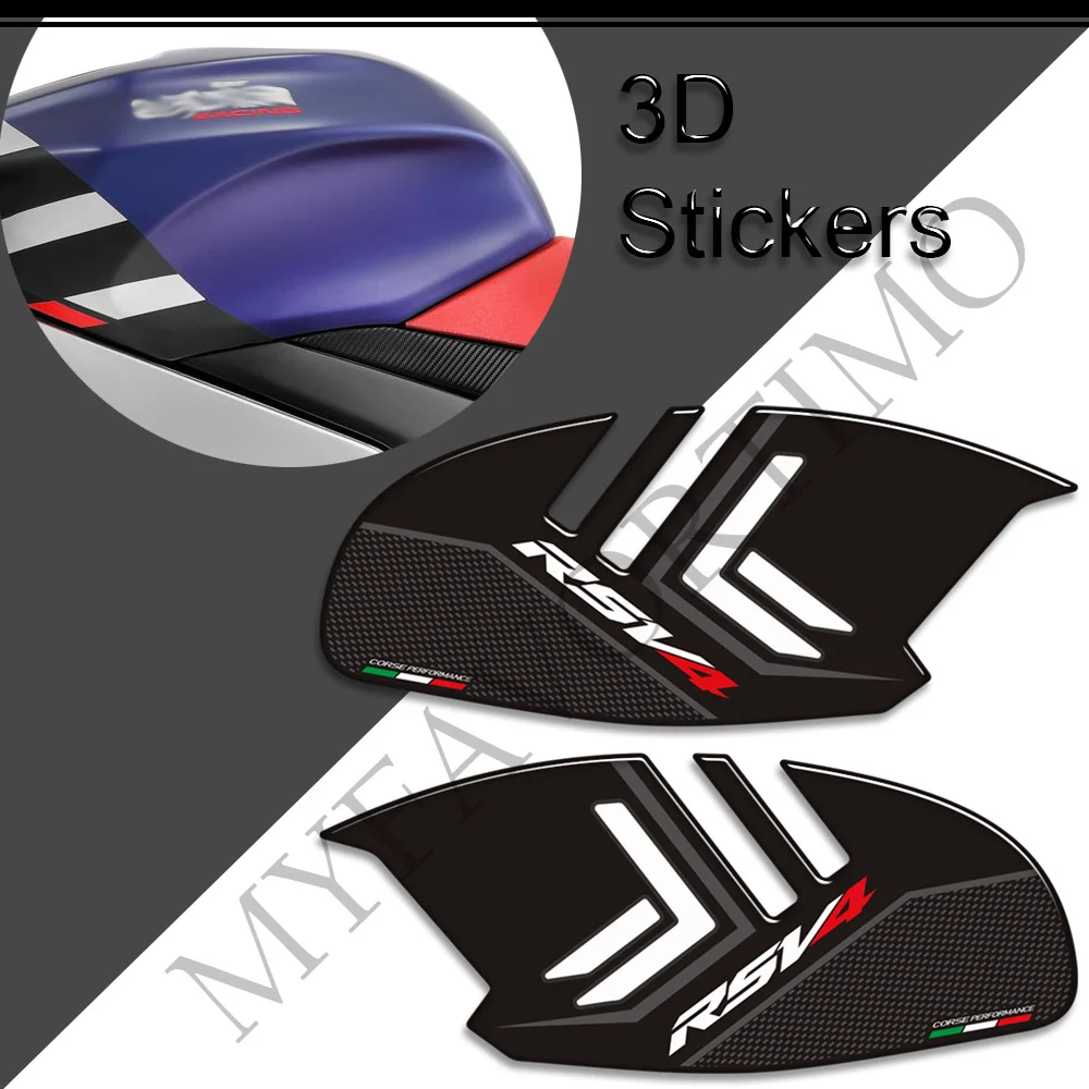 2009 - 2020 2021 2022 für Aprilia RSV4 1100 Motorrad Tankpad Griffe Gas Heizöl Kit Knie 3D aufkleber Decals Protector