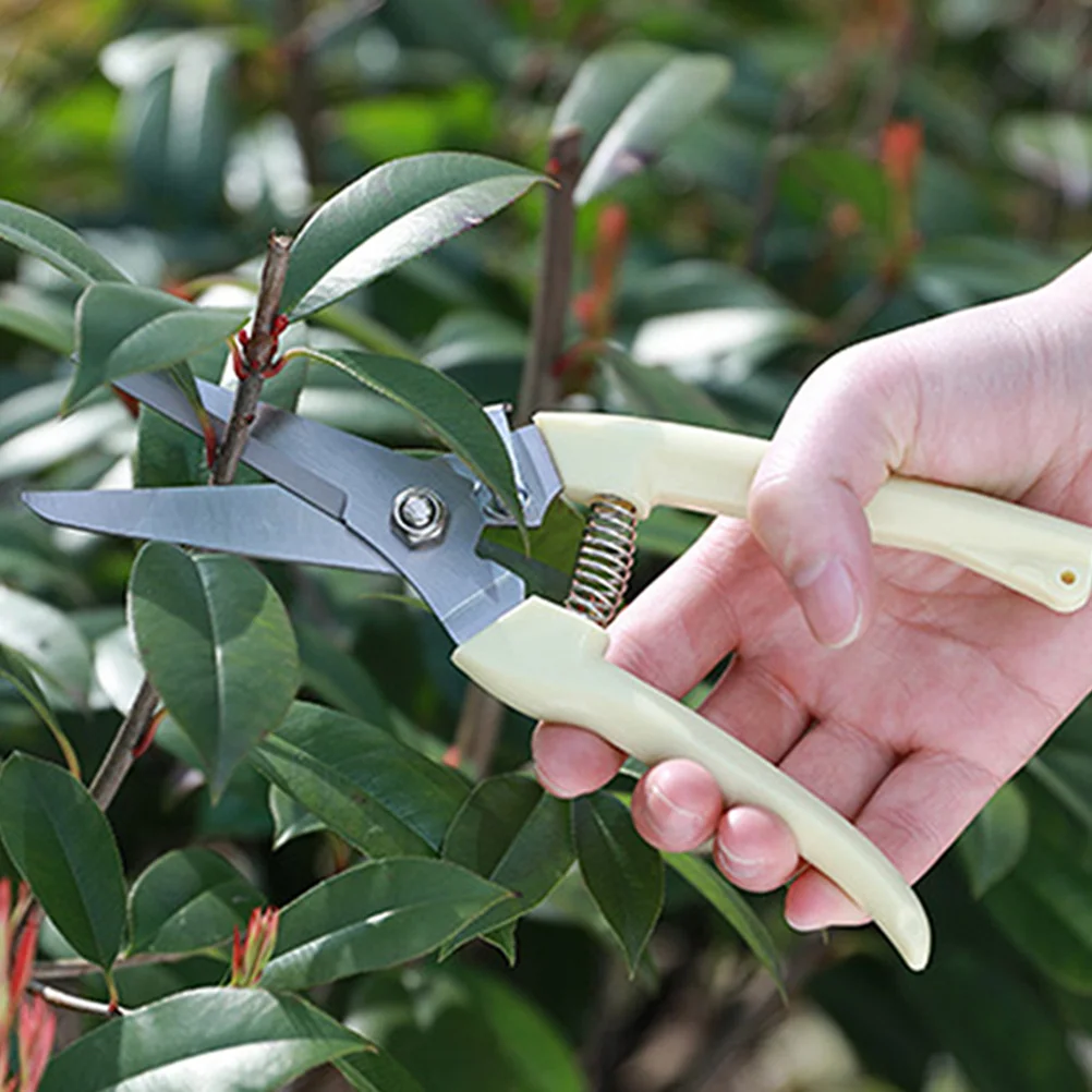 

Compact Stainless Steel Pruner Shears Professional One Hand Garden Tool Lightweight Easy Carry Pruner One Hand Pruning Shears