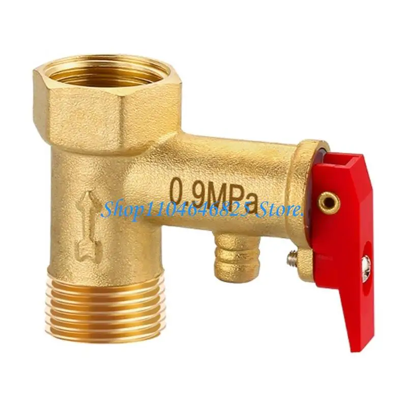 Electric Water Heater Safety Valves Brass Universals Pressure Relief Valves 1/2inch Electric Water Boiler Safety Valves