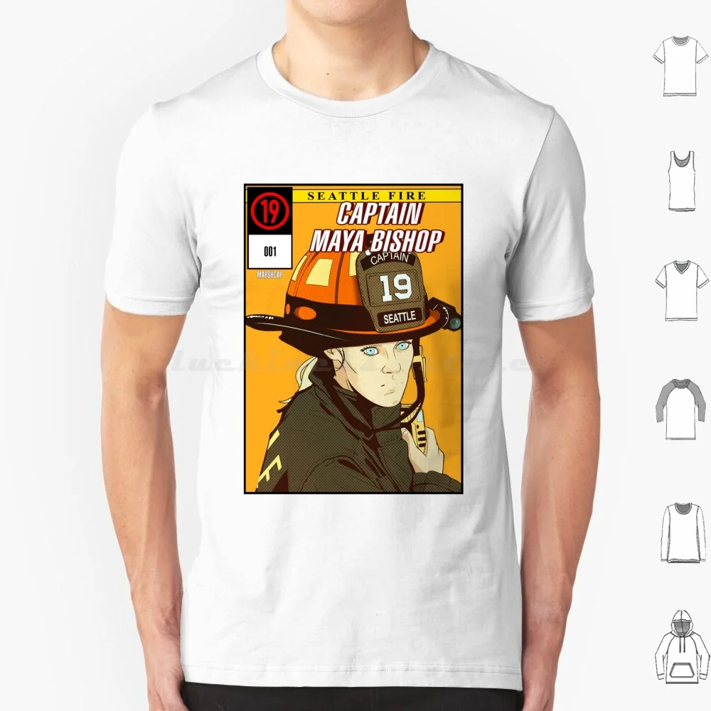 Station 19-Captain Maya Bishop T Shirt Cotton Men Women DIY Print Station 19 Maya Bishop Fan Art Fanart