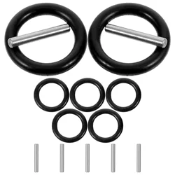 6 Sets Electric Wrench Socket Ring Latch Steel O-ring Rubber Pin Safety Positioning Snap Spring Band Friction