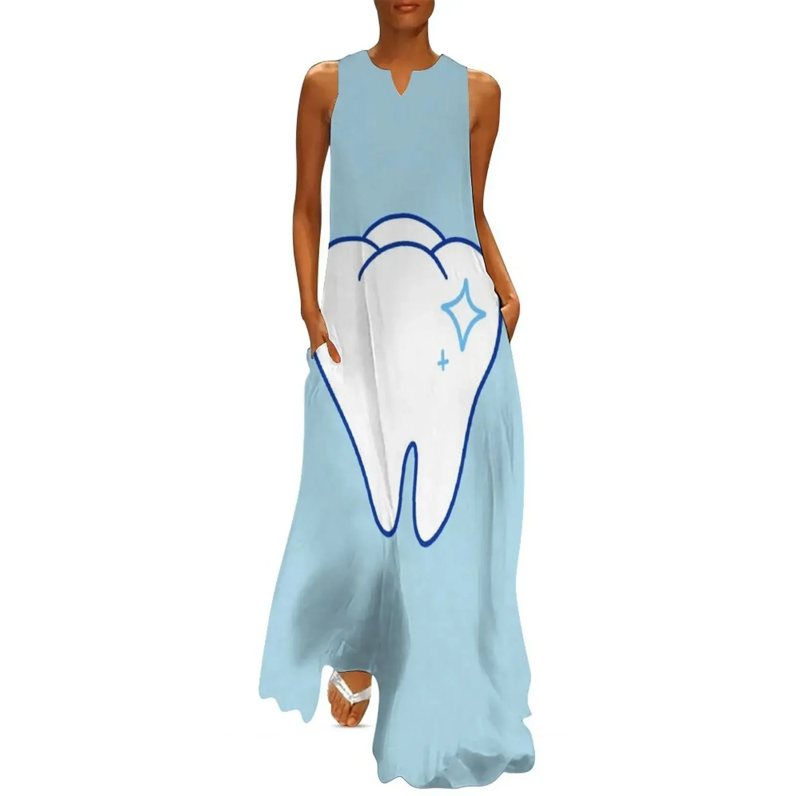 

Sparkle Tooth Long Dress women long dresses dresses summer woman 2025 Female dress women dress