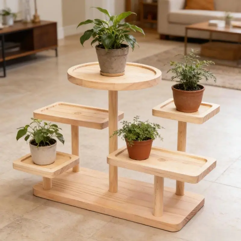 Vintage Style Wooden Cake Stand for Elegant Party and Wedding Displays