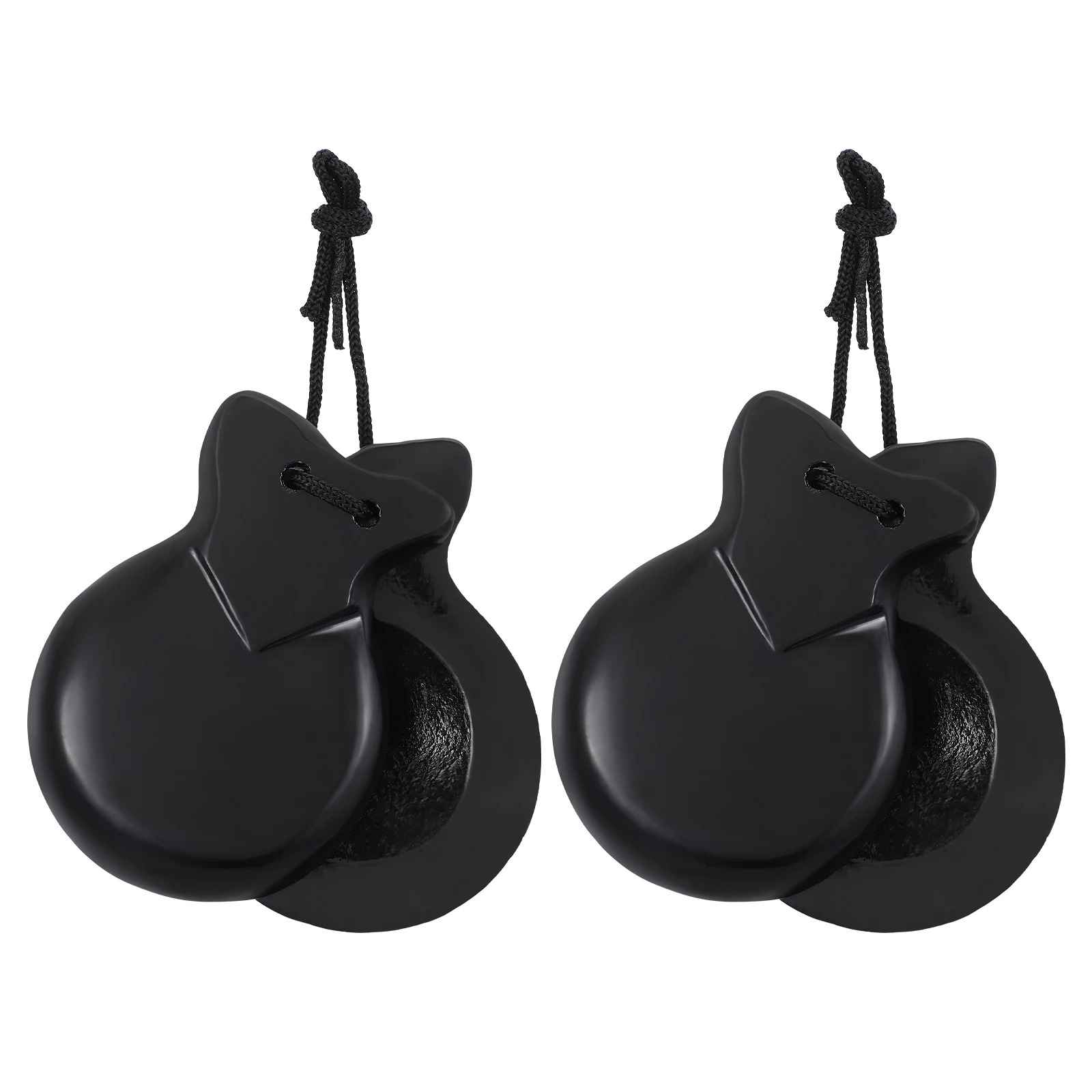 

Spanish Castanets Wooden Finger Percussion Instrument for Adult Music Lovers Educational Learning Toy Gift