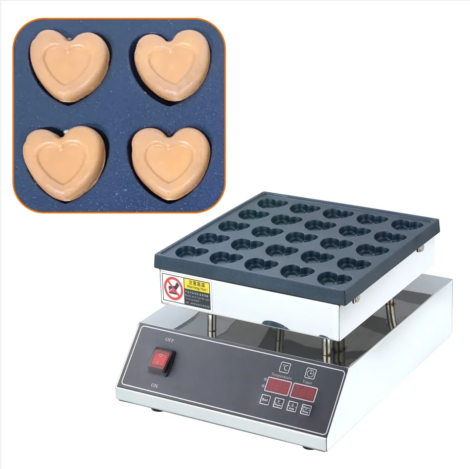

Fast Food Machines 25 Holes Muffins Machine Electric Mini Pancake Waffle Maker