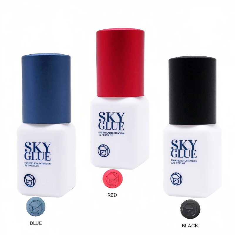 1PC 5ml Korean Original Sky Glue S Plus Type for Eyelash Extension Supplies Low Irritation Quick Drying Waterproof Sky Adhesive